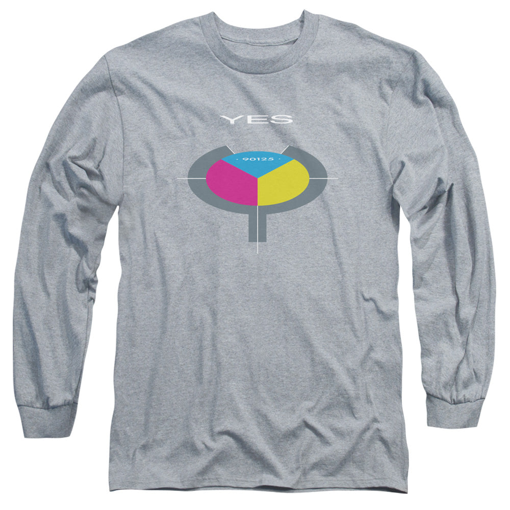 Yes 90125 Mens Long Sleeve Shirt Athletic Heather Officially Licensed