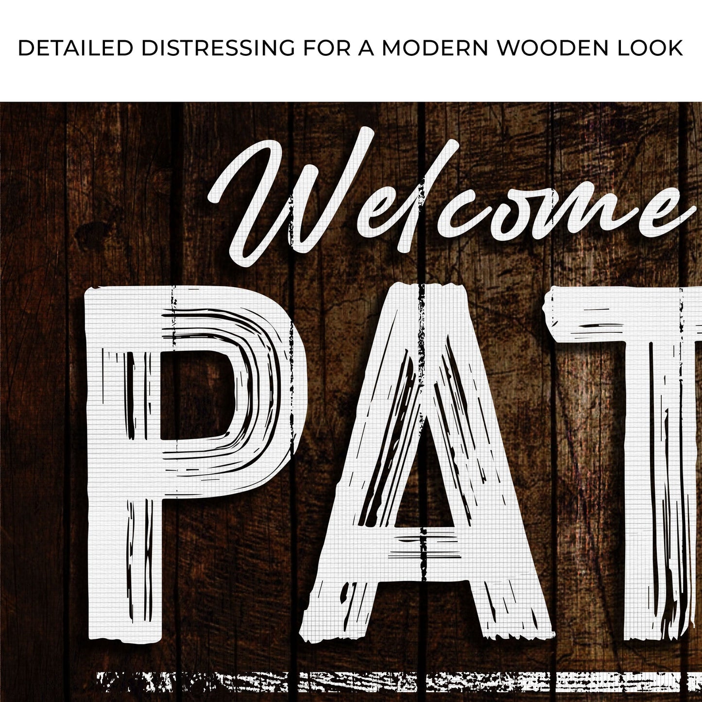 Welcome To The Patio Sign