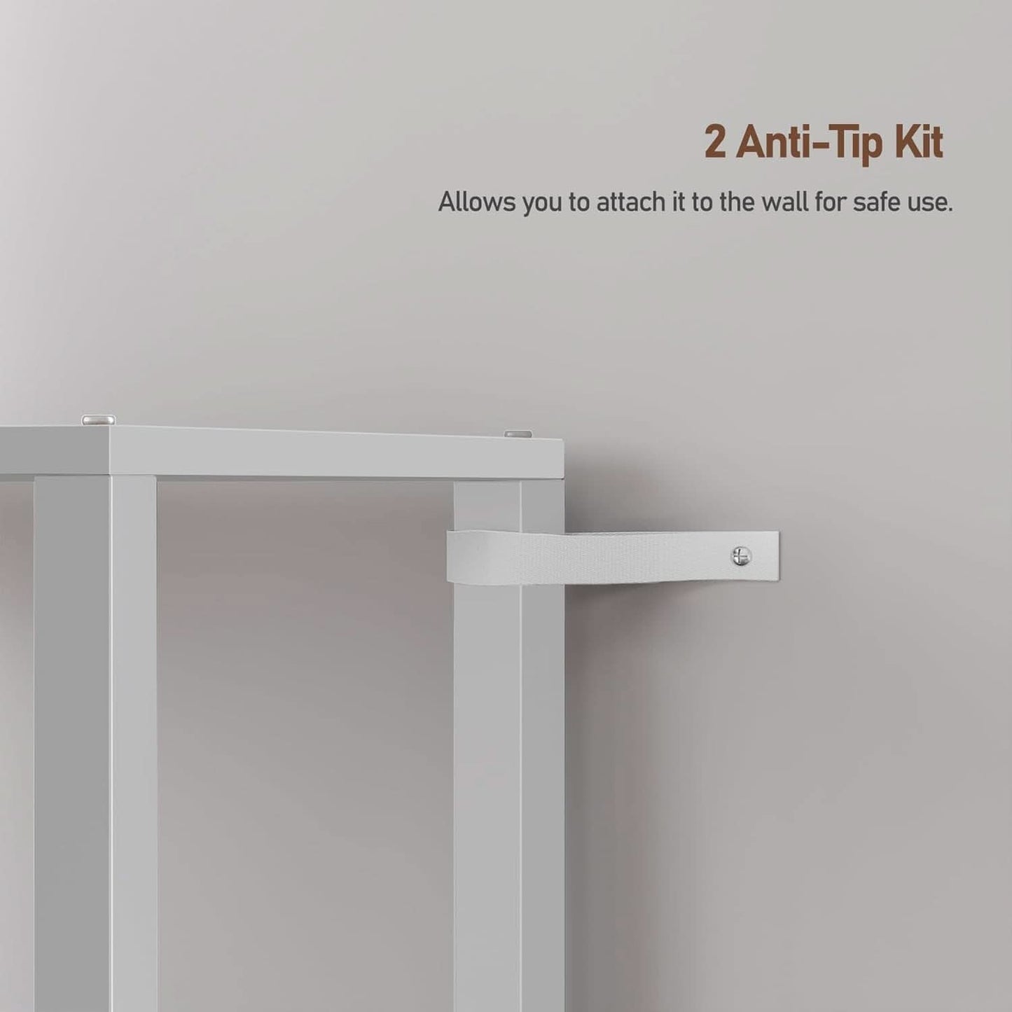 White 6-Tier Narrow Bookshelf With Door For Small Space