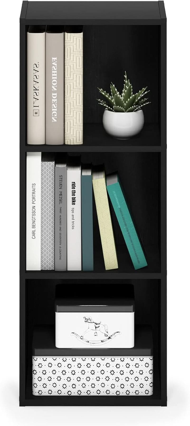 Pasir Open Shelf Bookcase Blackwood No Tool Assembly