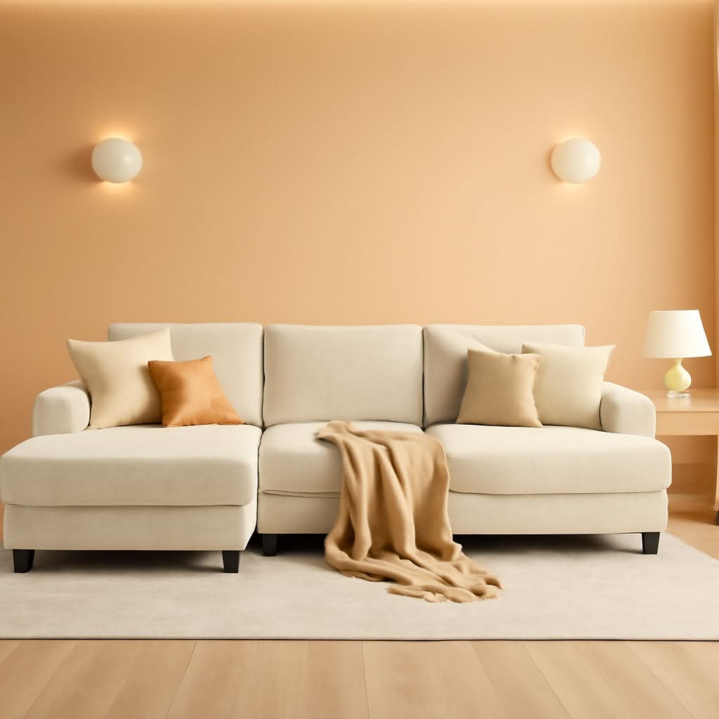Sleeper Sofa Bed 112Inches PullOut LivingRoom Comfort