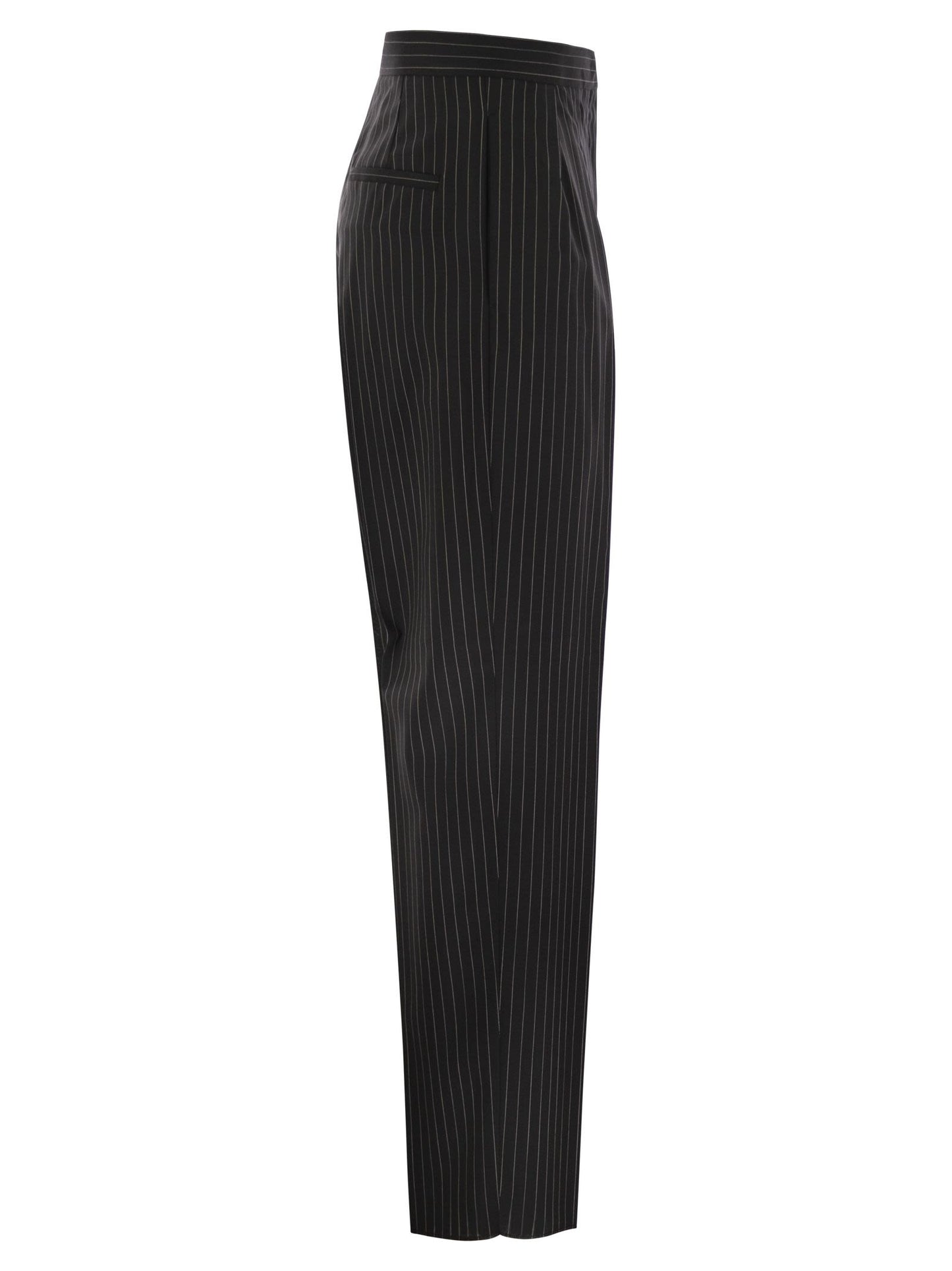 Max Mara Women Sesamo - Carrot Trousers In Wool Cloth