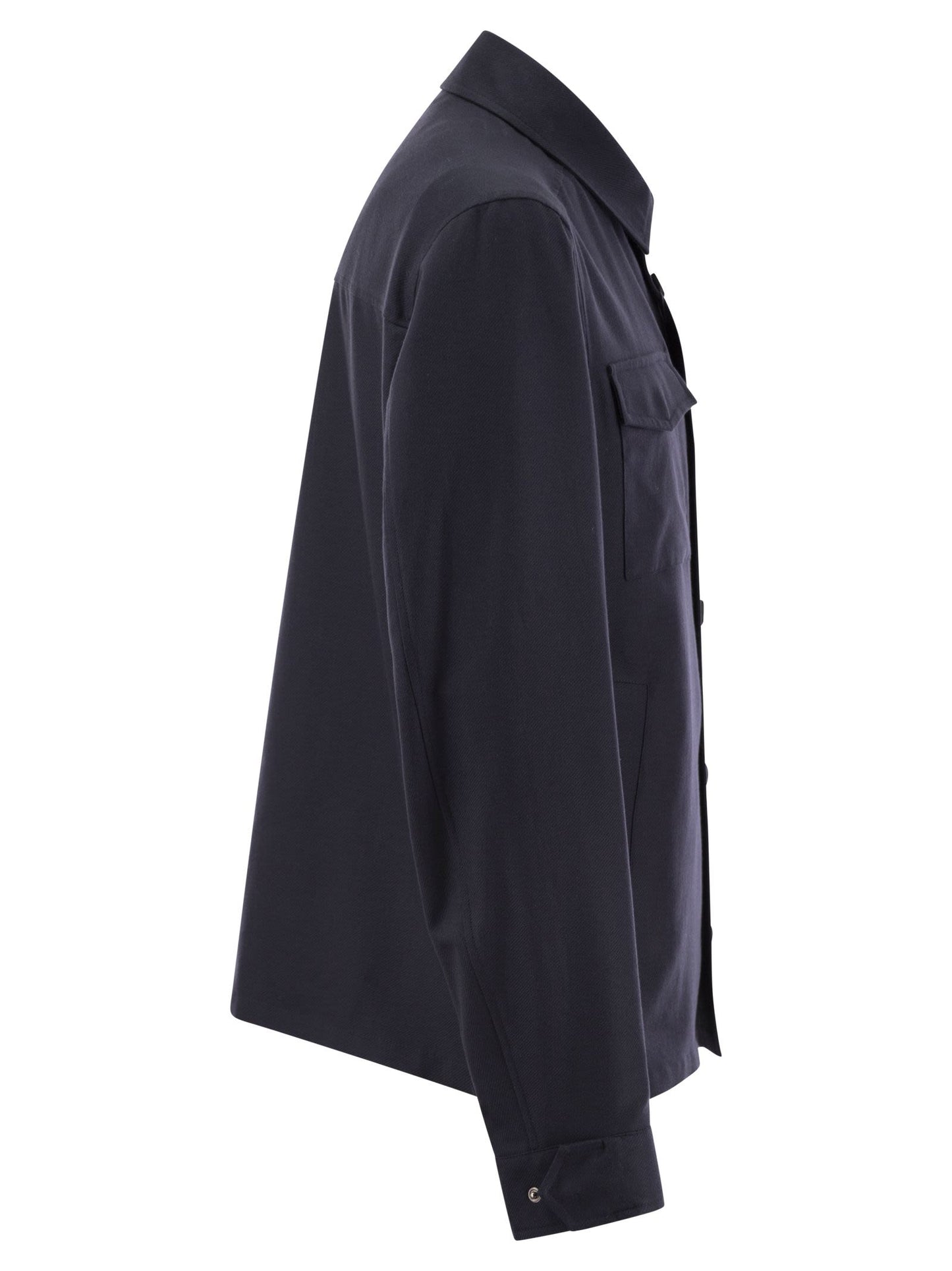 Herno Men Rain Cotton Cashmere Shirt