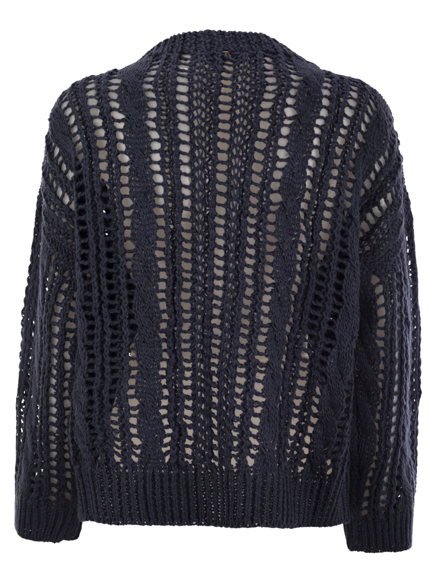 Brunello Cucinelli Women Cable & Mesh Jute And Cotton Jersey