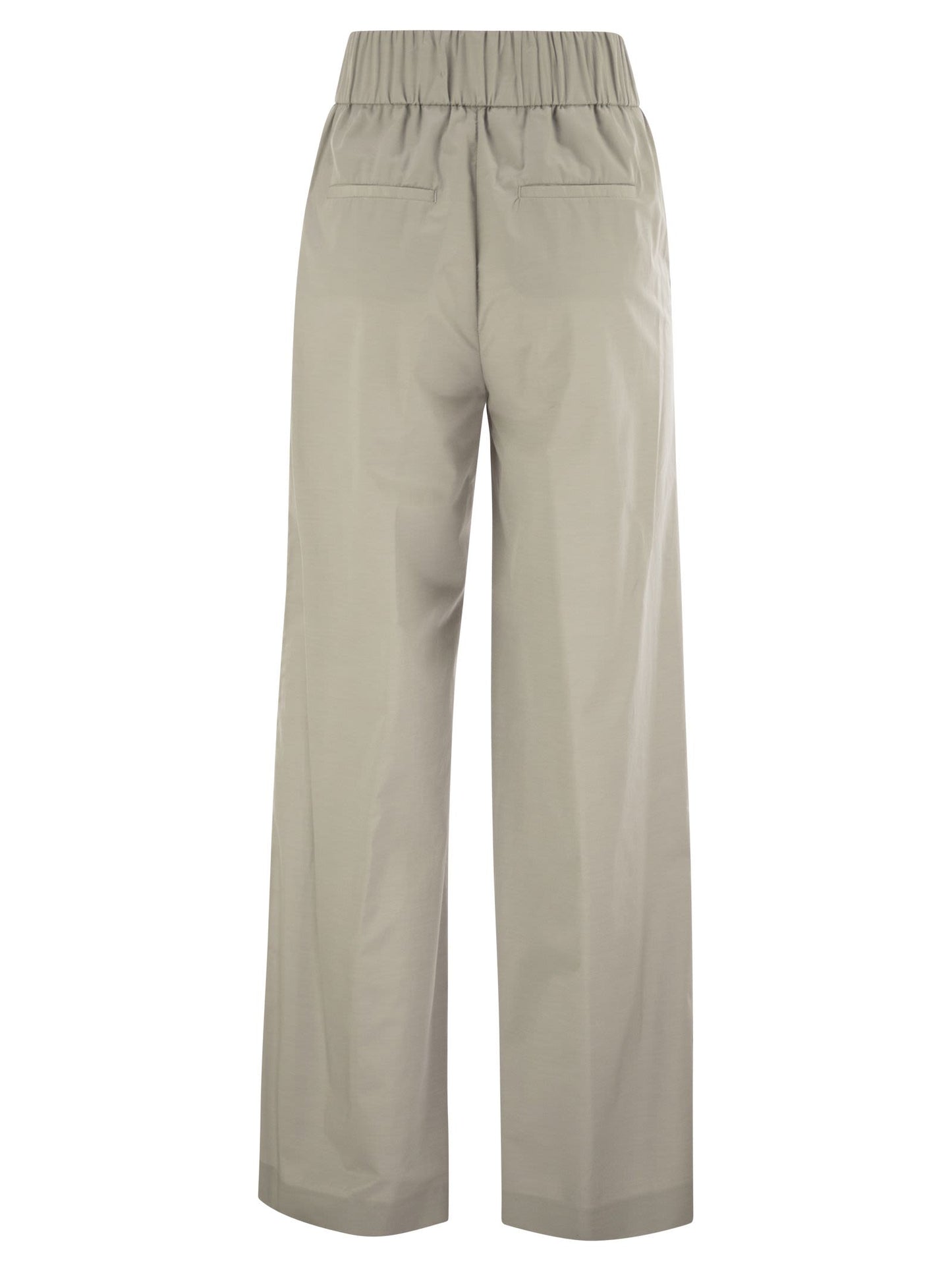 Peserico Women Trousers In Lightweight Technical Cotton Canvas