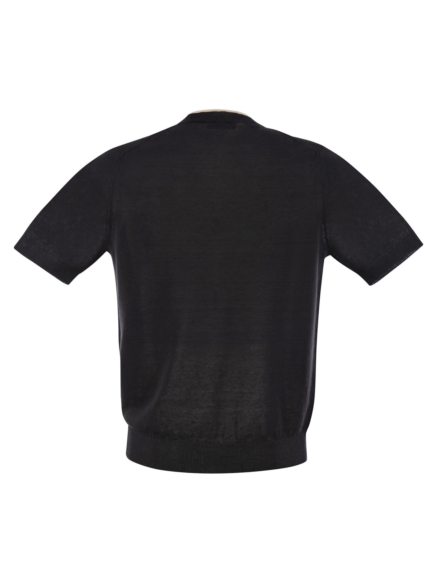 Peserico Men T-Shirt In Linen And Cotton Yarn
