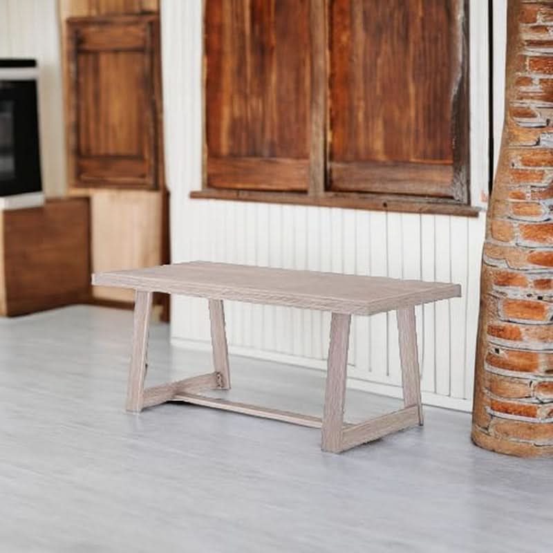 72 Inch Farmhouse Solid Wood Dining Table Rectangular Kitchen Table