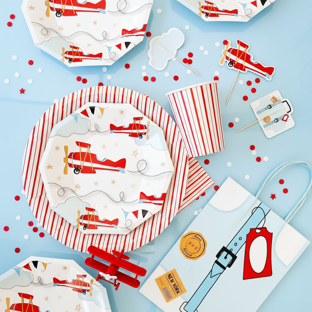 Airplane Small Plates (Set of 8)