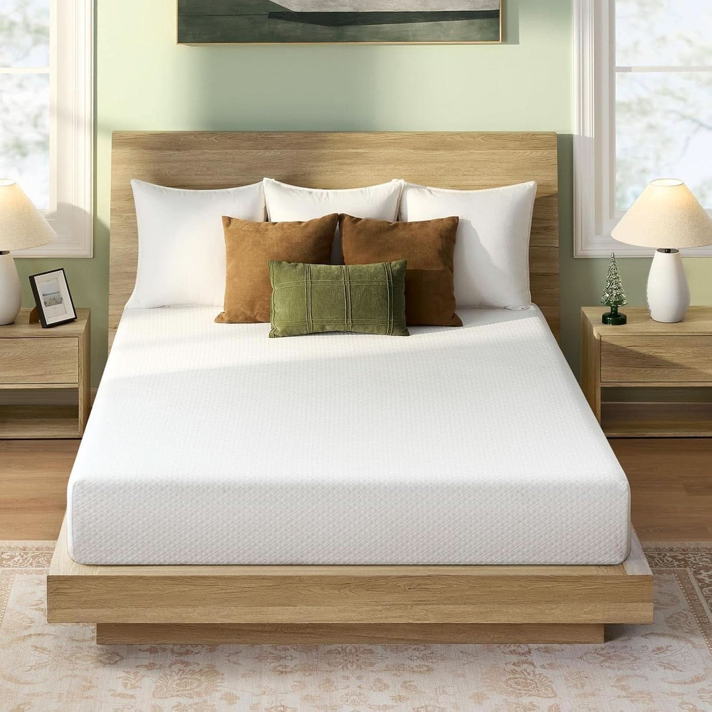 Twin TenInch Gel Memory Foam Mattress Certi PUR Certified