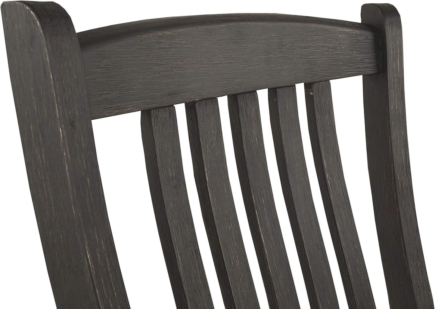 Upholstered Dining Chair 20 Inch Antique Black Set Of 2