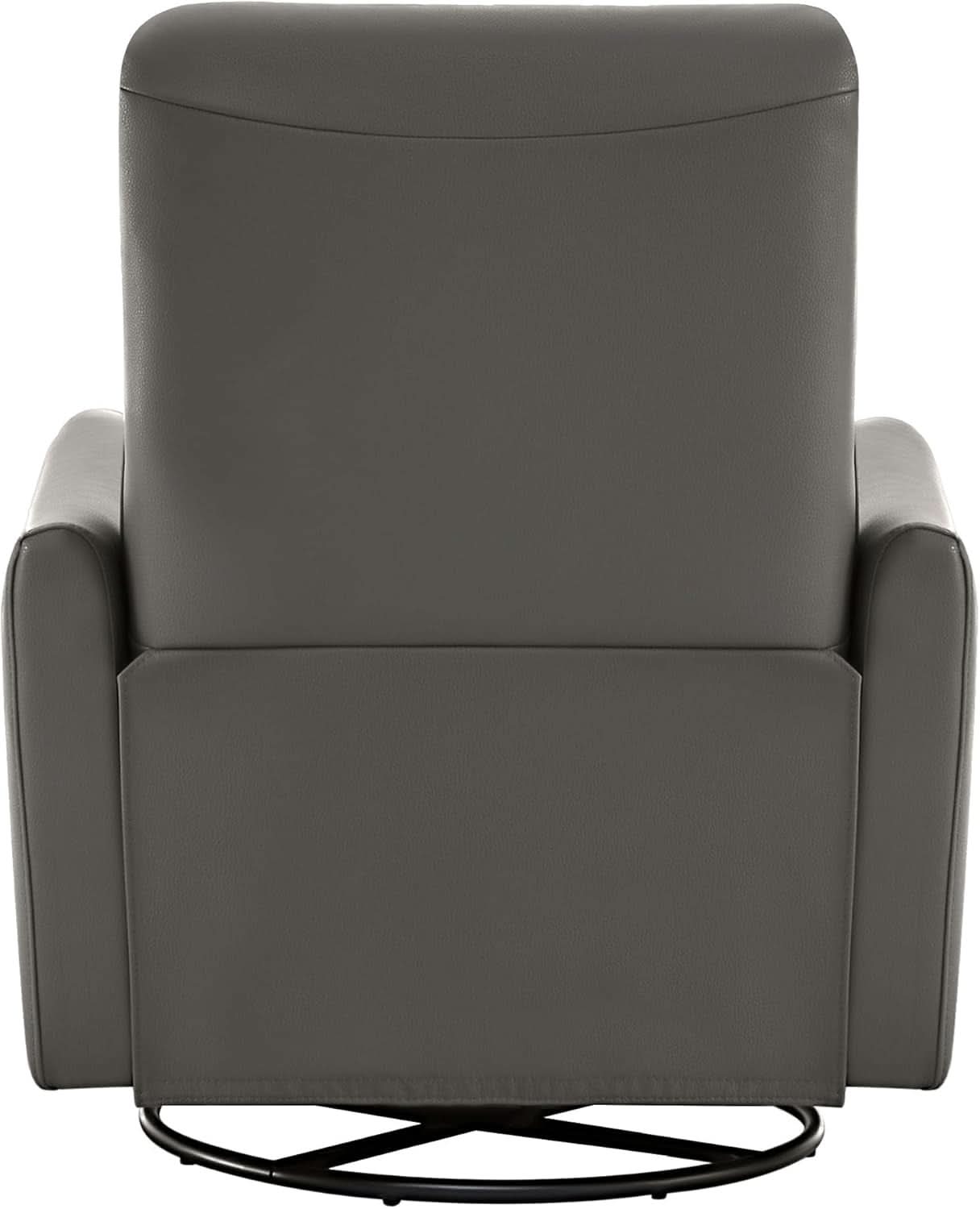 Power Recliner Chair USB Charging Charcoal Faux Leather