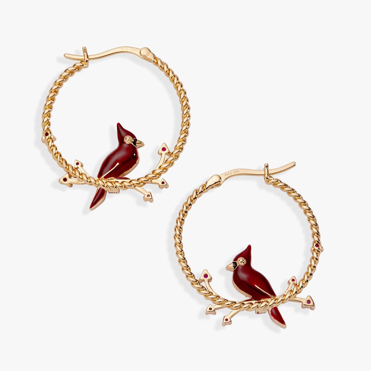 Cardinal Reversible Hoop Earrings