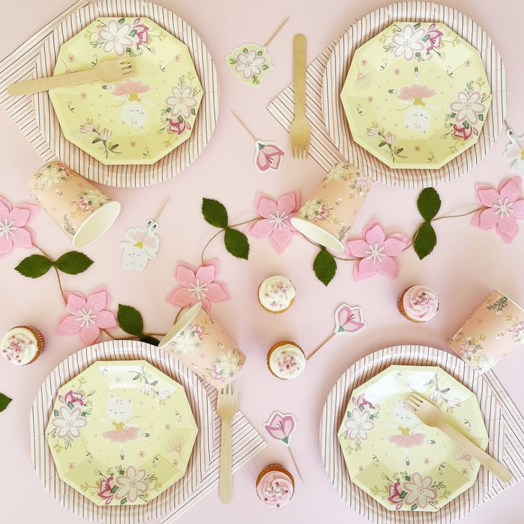 Cat Ballerina Party Supplies in a Box