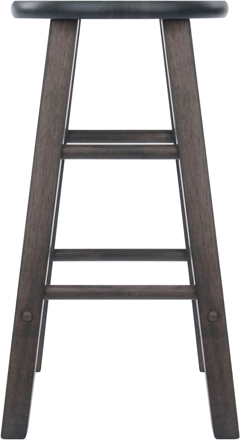Element 2 Piece 24In Counter Stool Set Oyster Gray