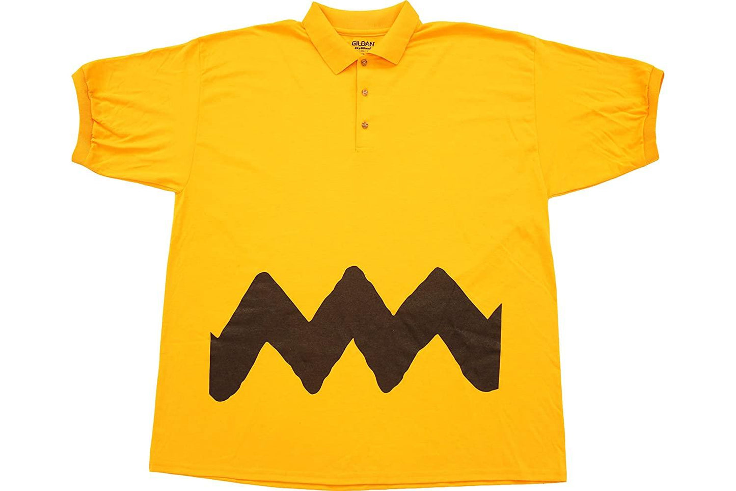 Charlie Yellow Polo Button Up Costume T-Shirt