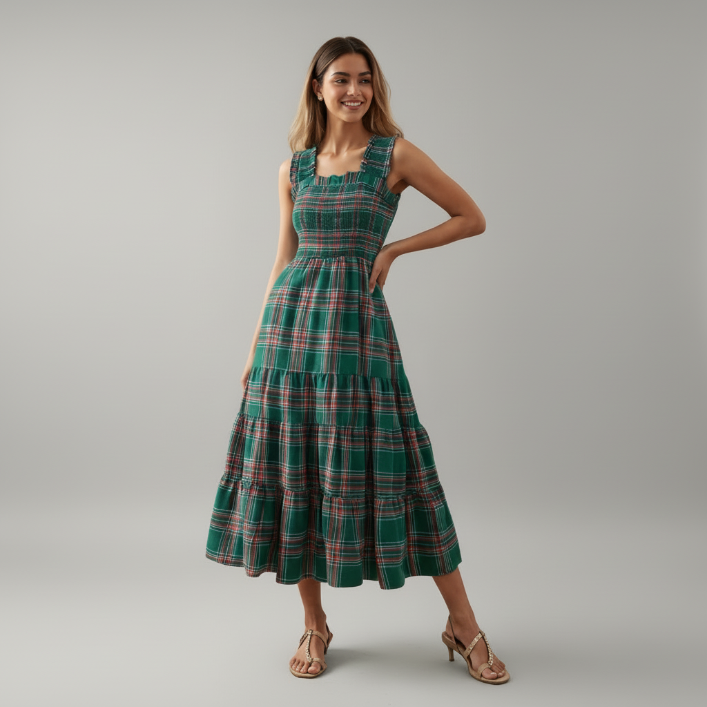 Aerielle Christmas Maxi Dress for Women