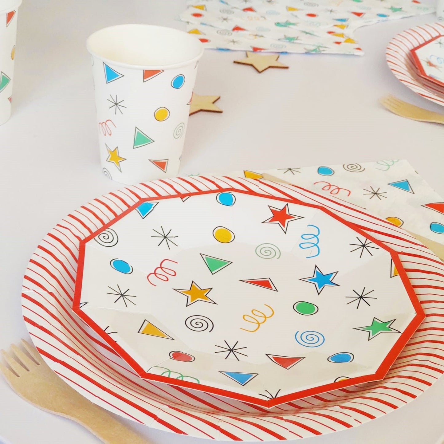 Happy Colors Small Plates (Set of 8)