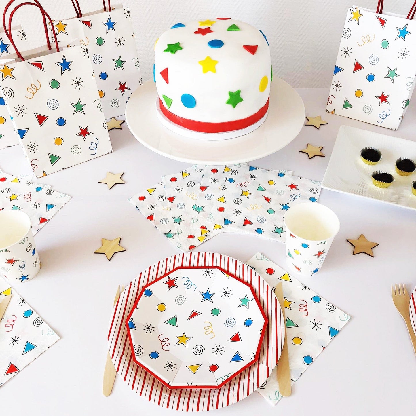 Happy Colors Small Plates (Set of 8)