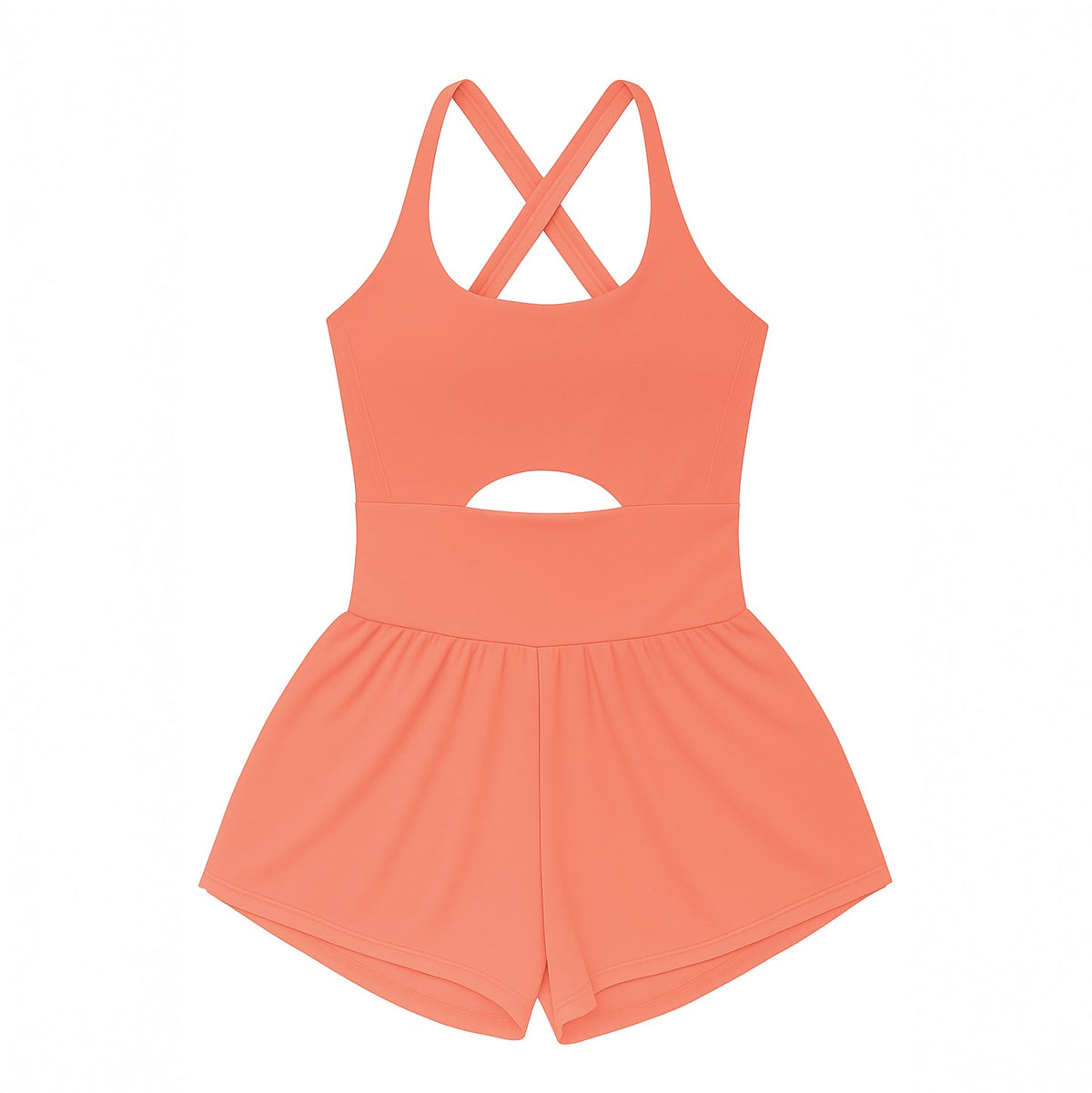 Haddie Romper - Tangerine