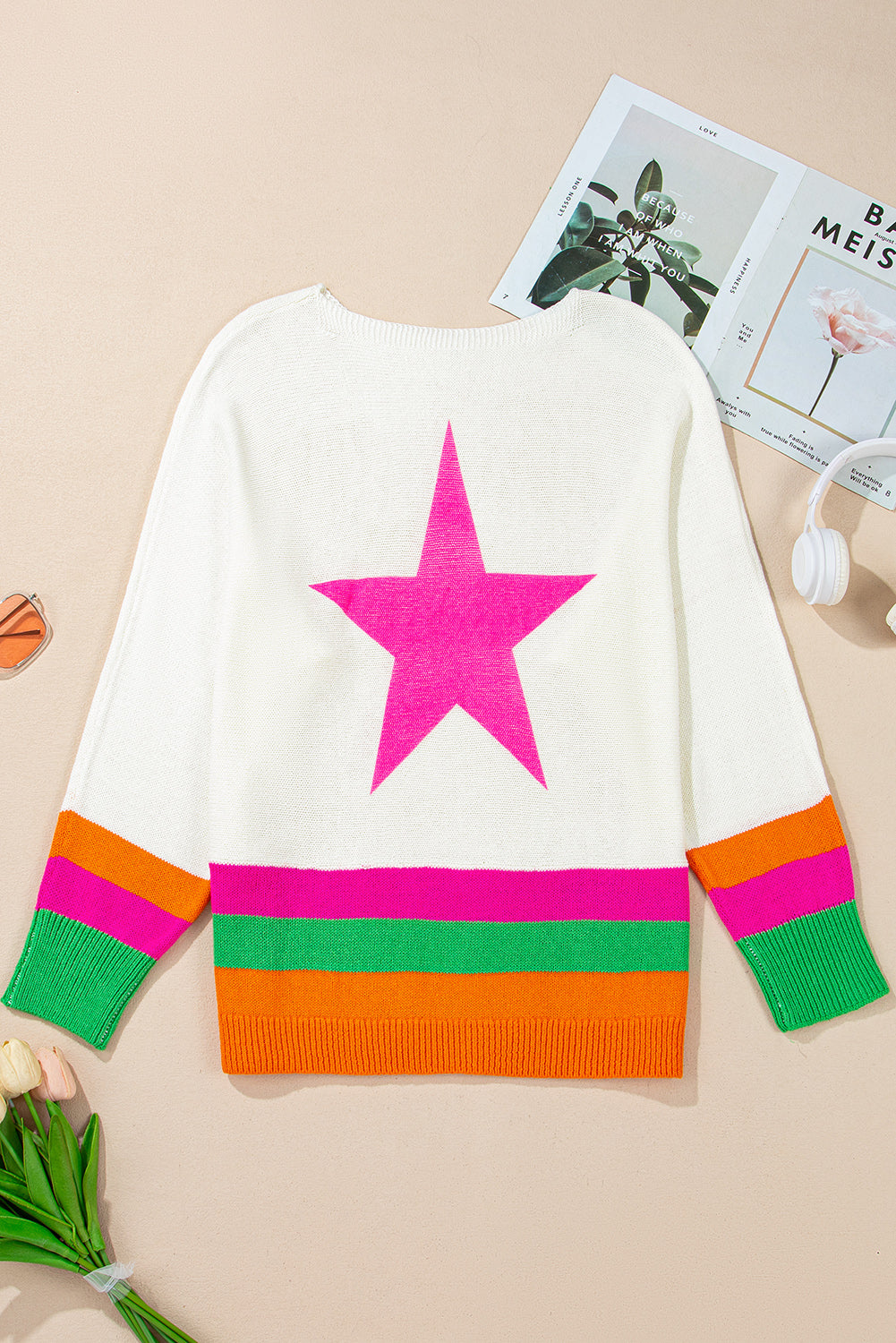 Madilynn Edge Drop Shoulder Sweater