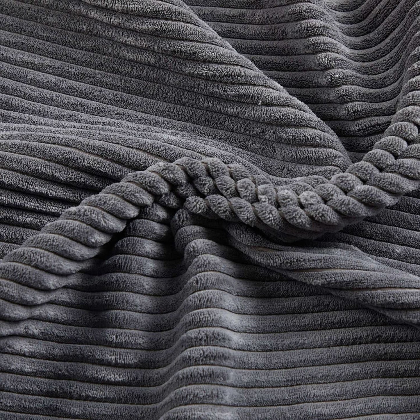 Corduroy Grey 73In Adjustable Backrest Futon SofaBed