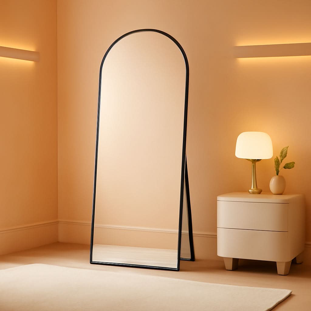 Arched Full Length Mirror 56 X 19 Inches Free Standing