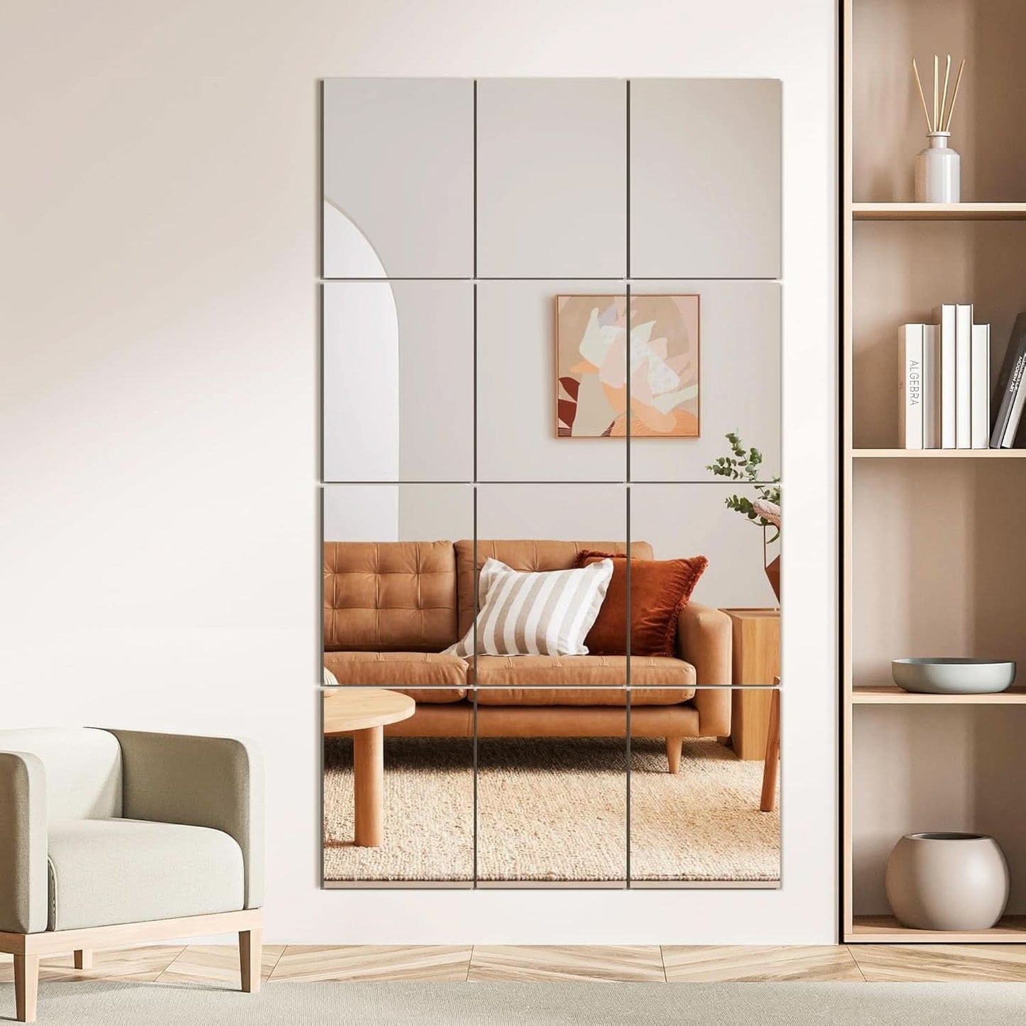 Wall Mirror Tiles 16 By 12 Inches 12 Pack Full Length Mirrors