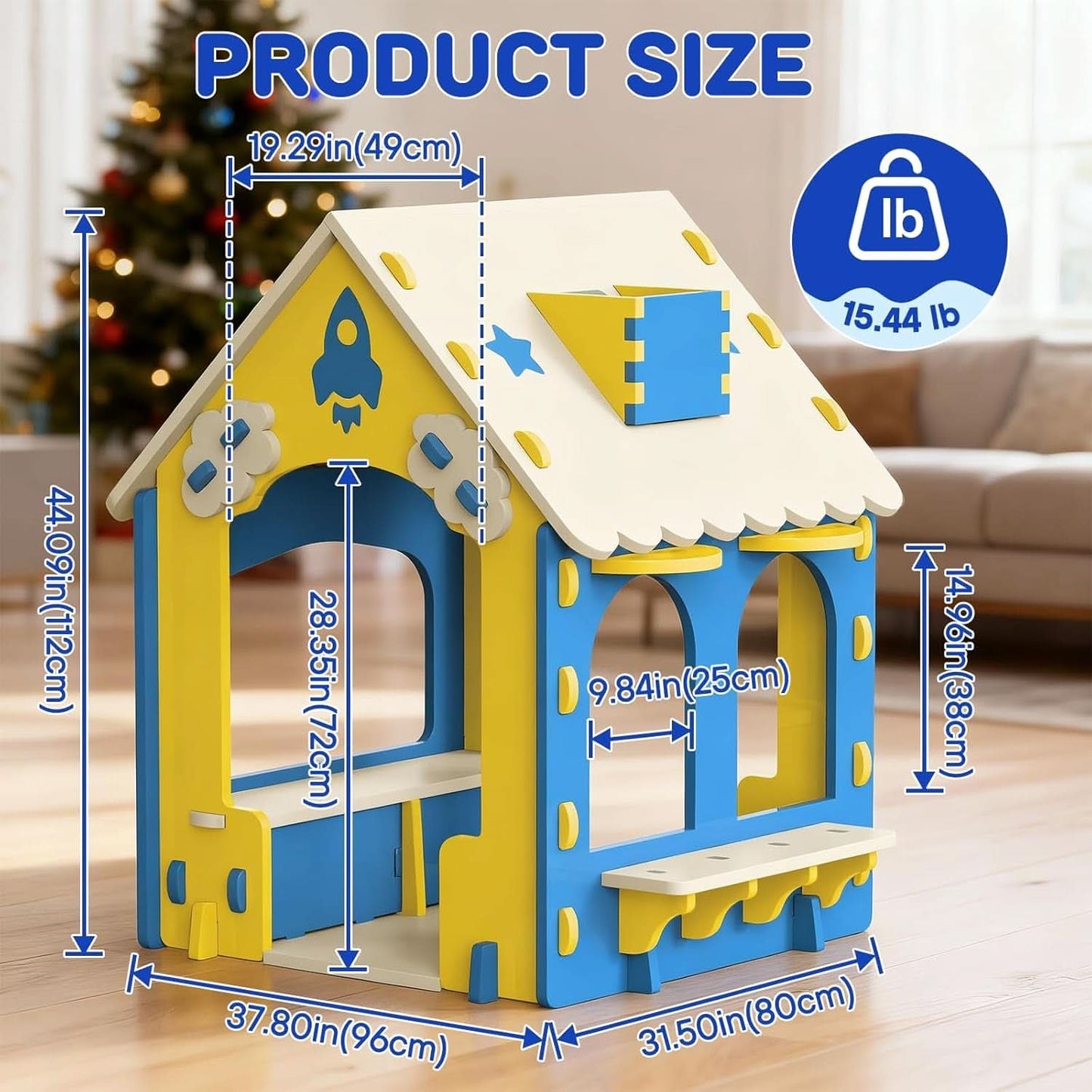 EVA Kids Indoor Playhouse Colorful Educational Fort