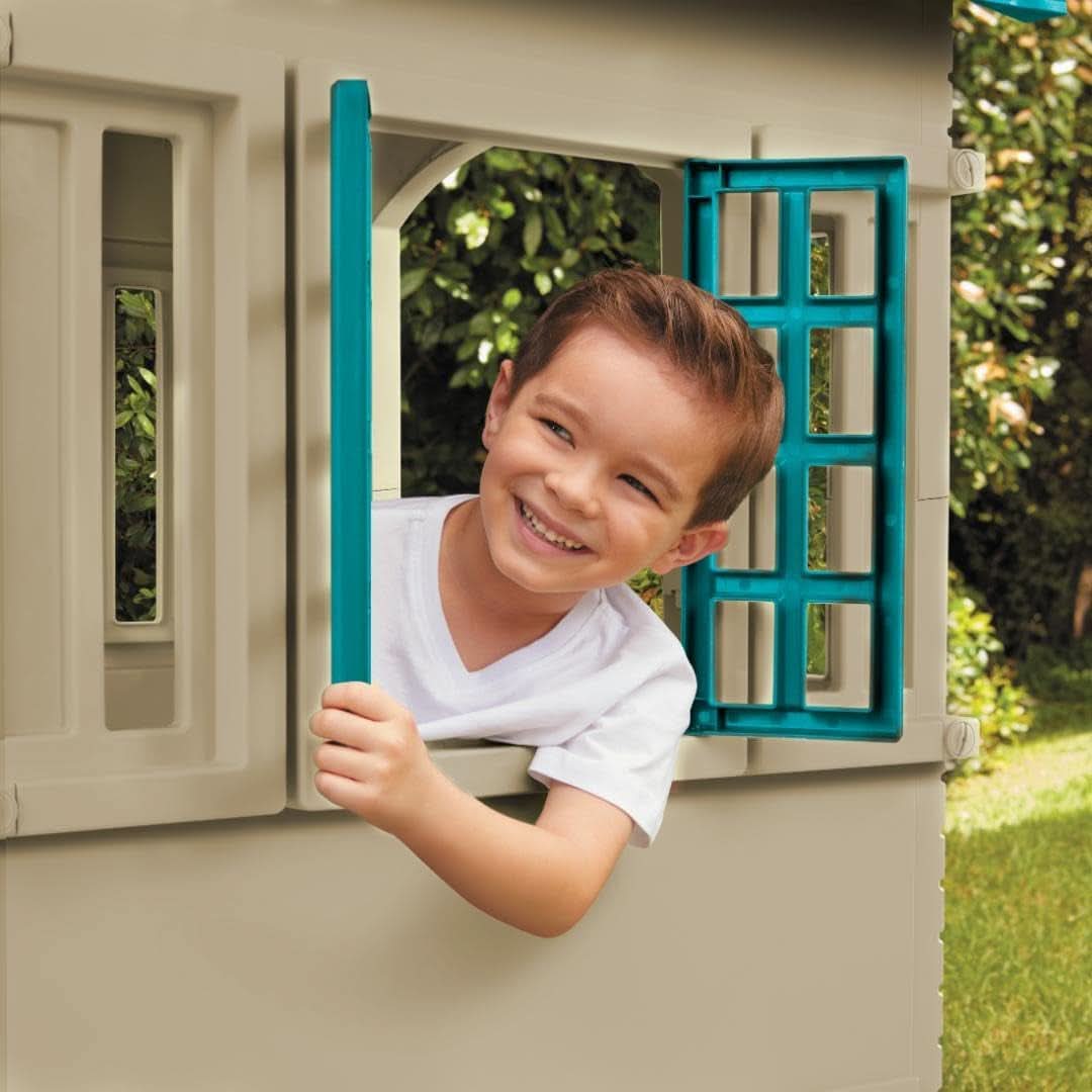 Blue Cape Cottage Playhouse Large Outdoor Kids Playhouse