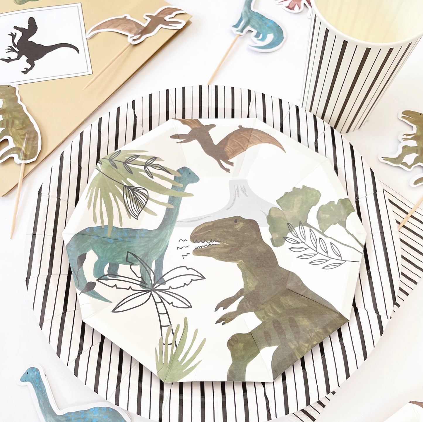 Dinosaur Small Plates (Set of 8)