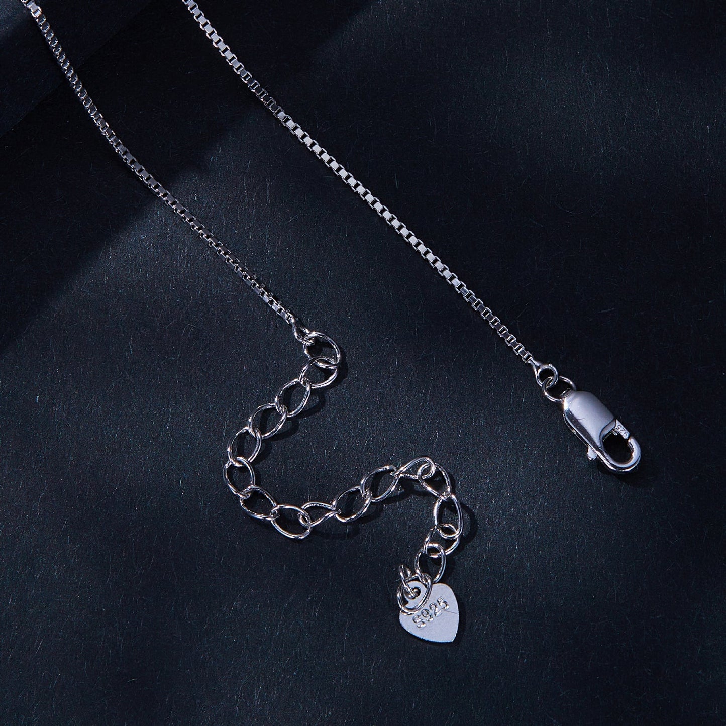 925 Sterling Silver Necklace with 1 Carat Moissanite - 400mm Length for Women