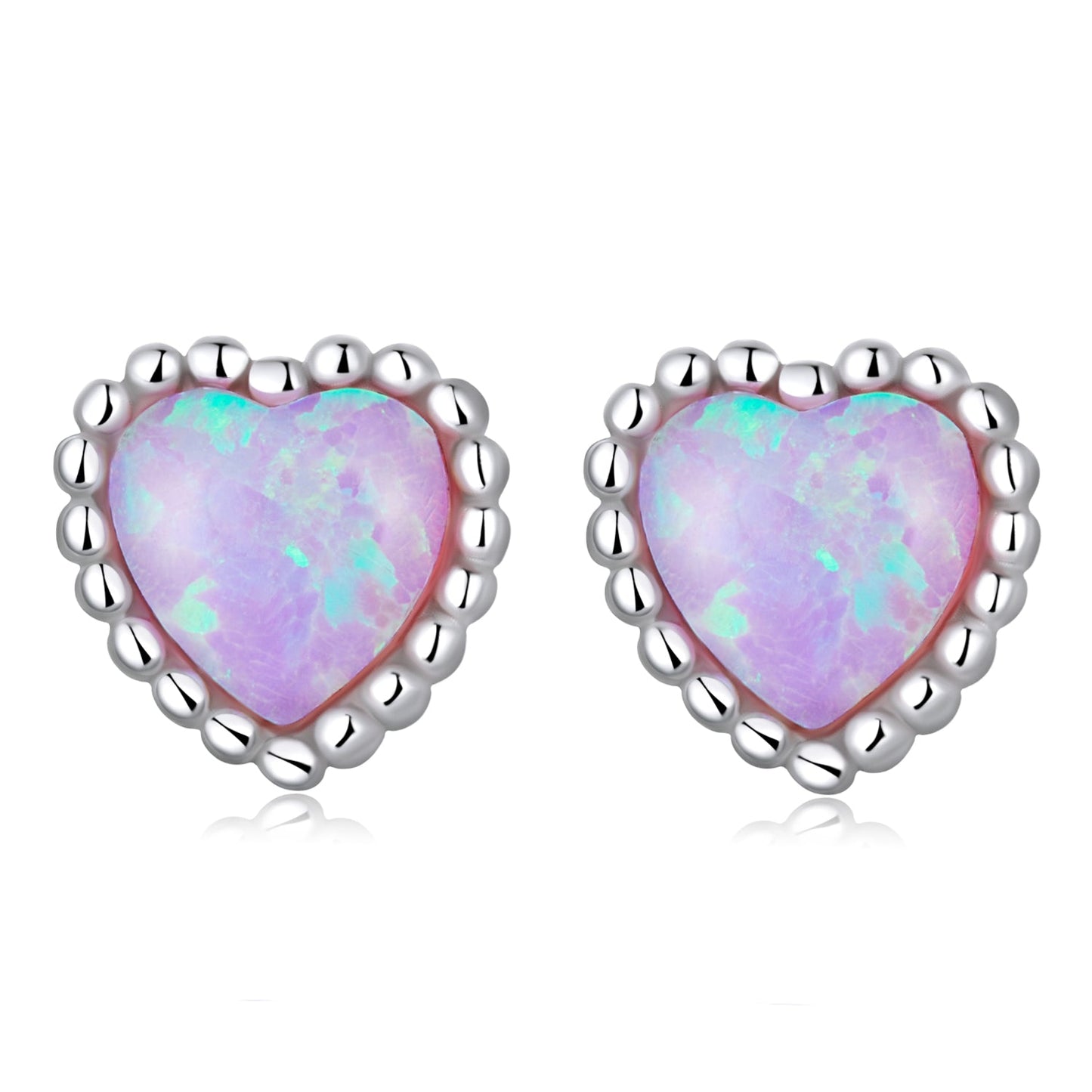 925 Sterling Silver Translucent Opal Earrings for Women