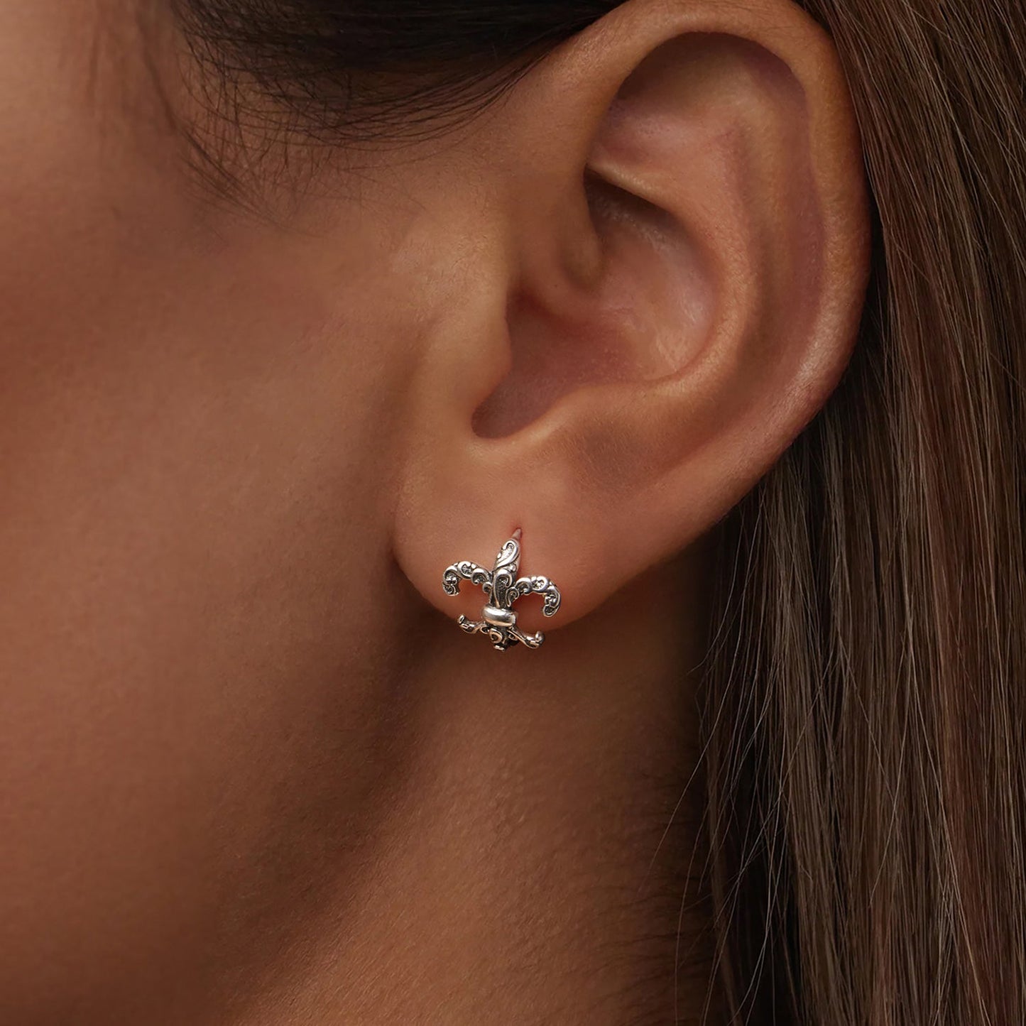 925 Sterling Silver Earrings for Women - 1.2cm