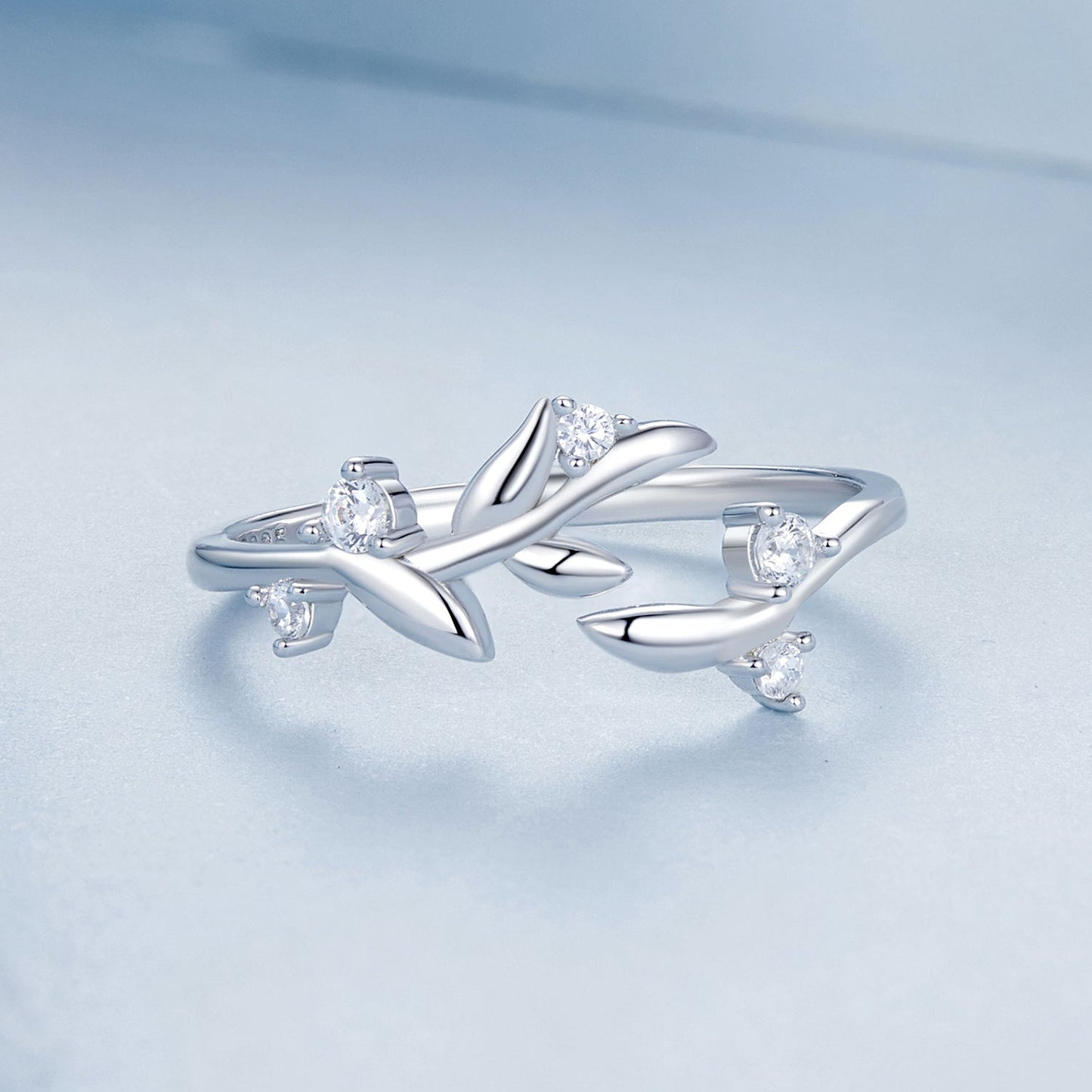925 Sterling Silver Pave Setting CZ 1.5mm Ring