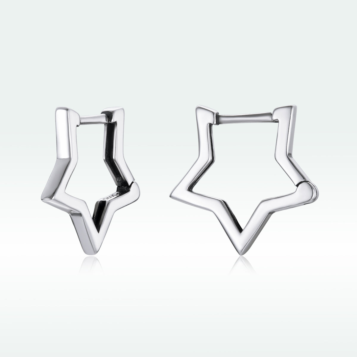 925 Sterling Silver Earrings 1.5cm x 1.7cm for Women