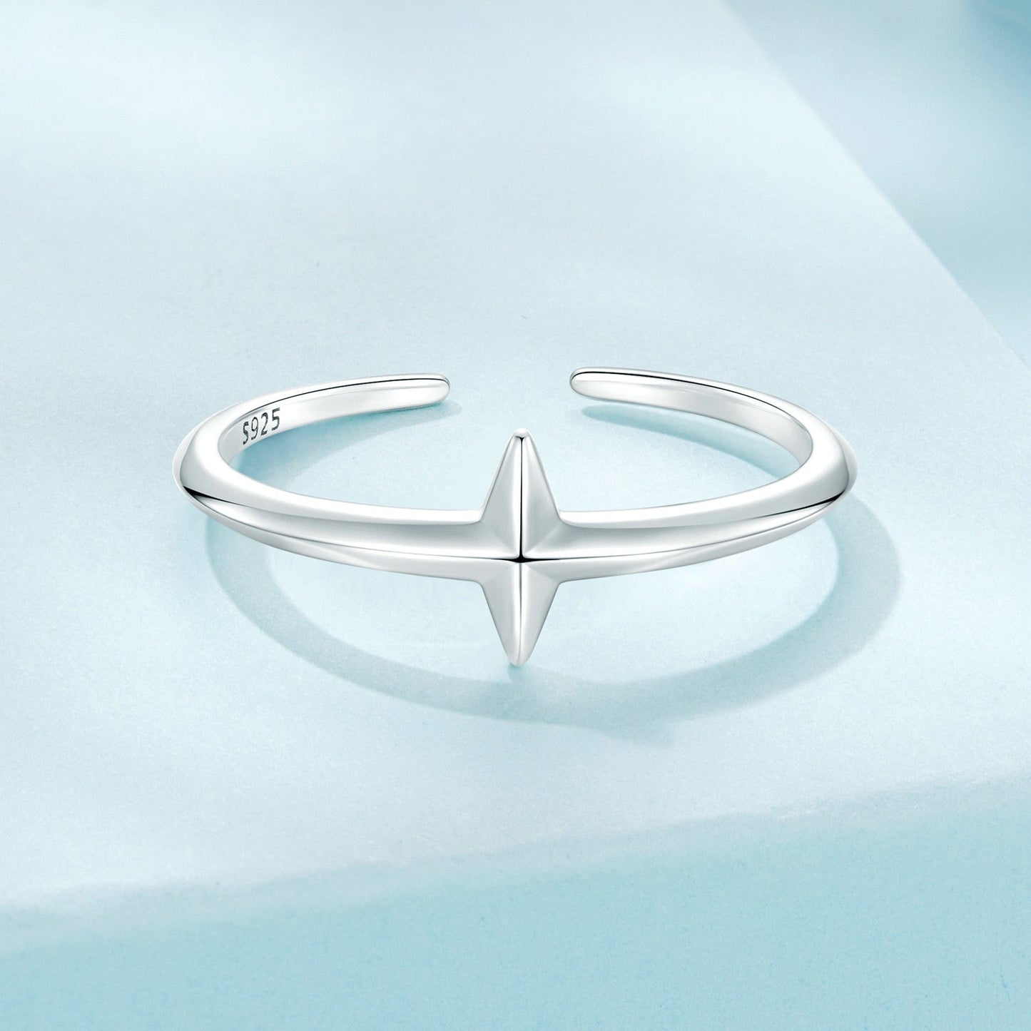 925 Sterling Silver Oxidized Silver 0.12cm Ring for Men