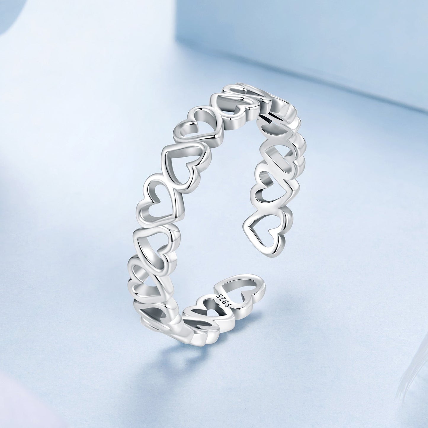 925 Sterling Silver Oxidized Silver 0.4cm Wide Ring