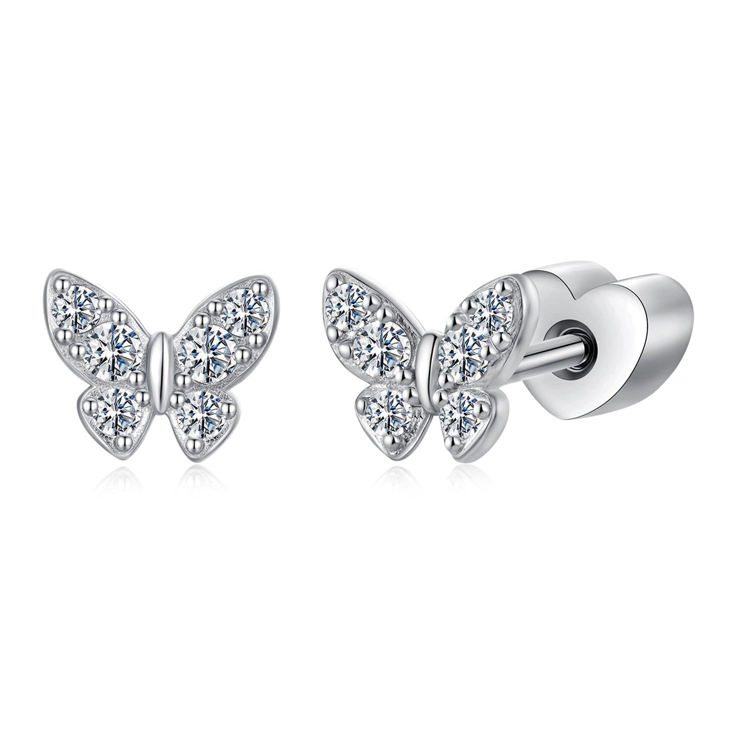 925 Sterling Silver Moissanite Necklace 0.5x0.6cm for Women