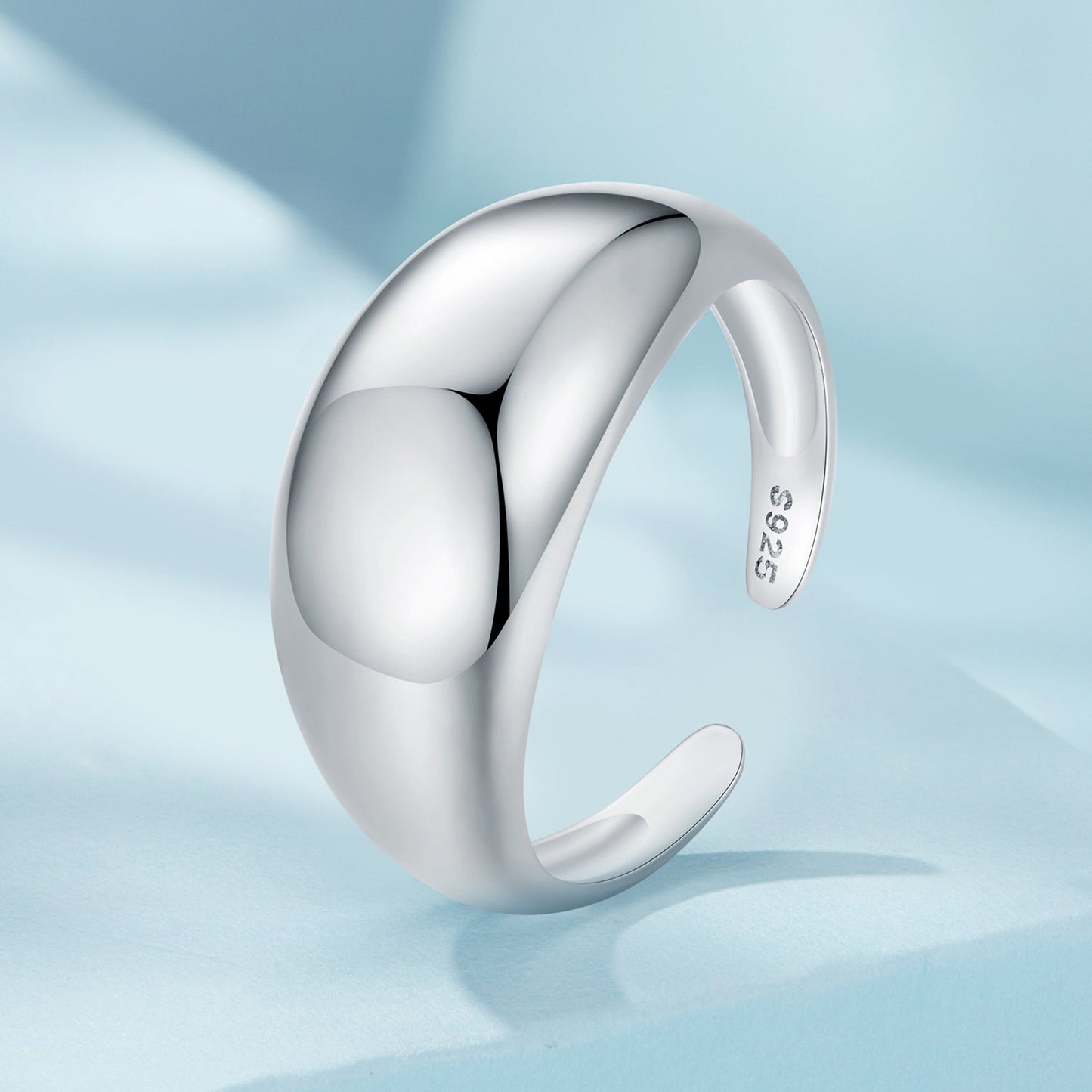 925 Sterling Silver Plated Gold Ring for Unisex
