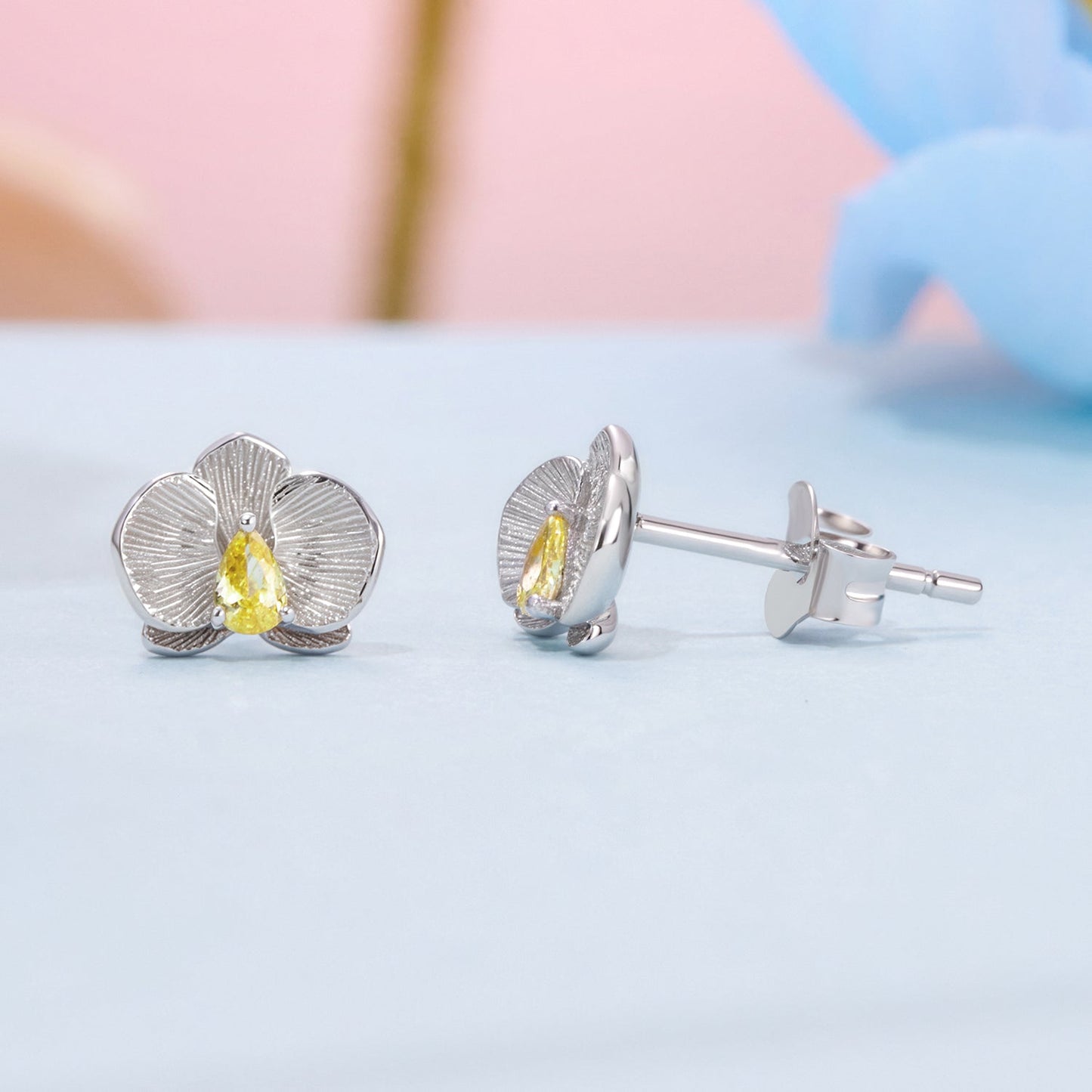 925 Sterling Silver Pavé CZ Earrings for Women - 0.6*0.8cm