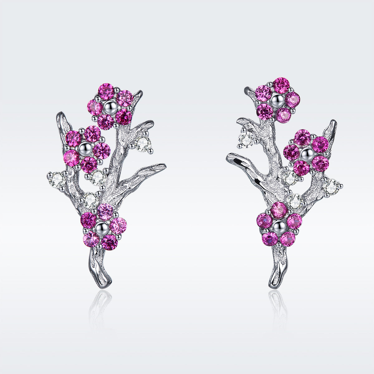925 Sterling Silver Earrings with Pavé Setting CZ for Women