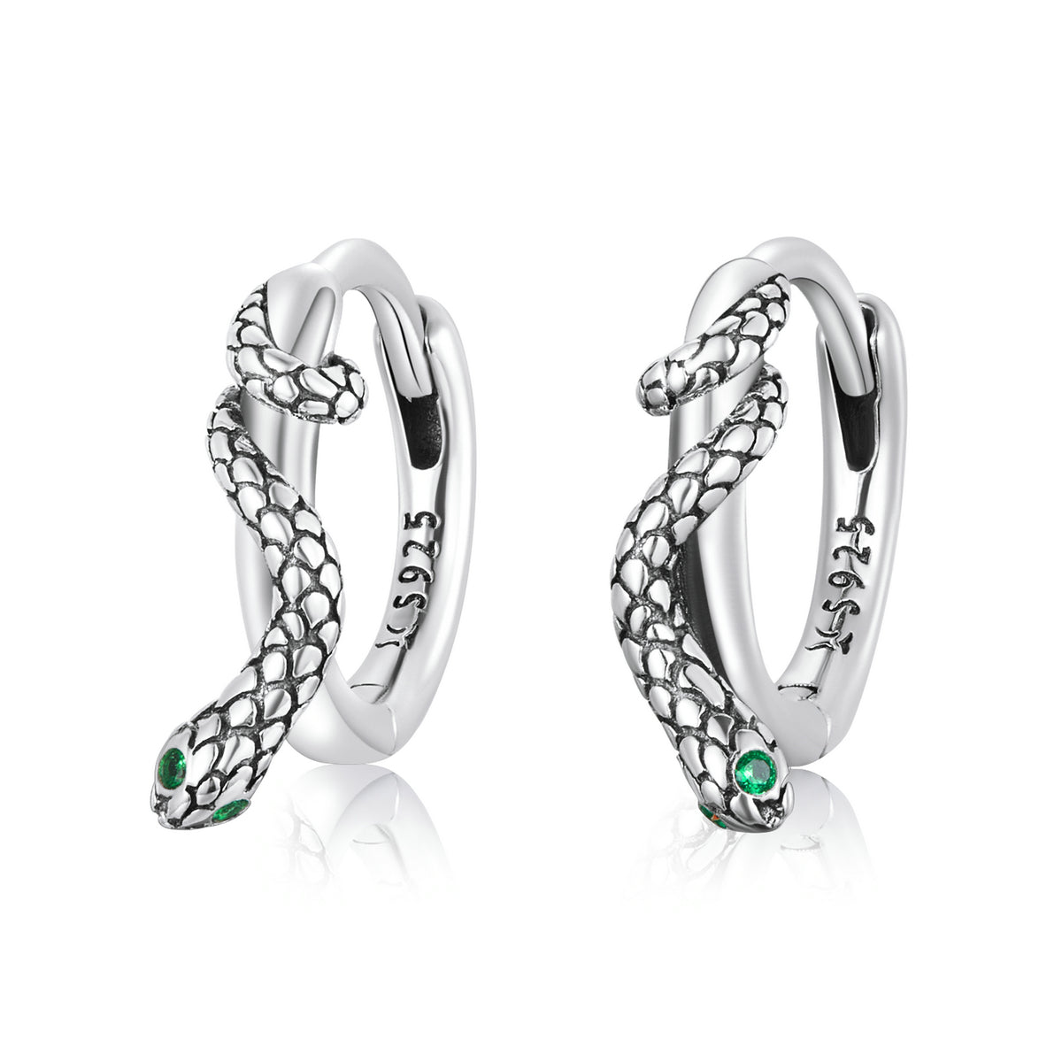 925 Sterling Silver Earrings with Pavé Setting CZ