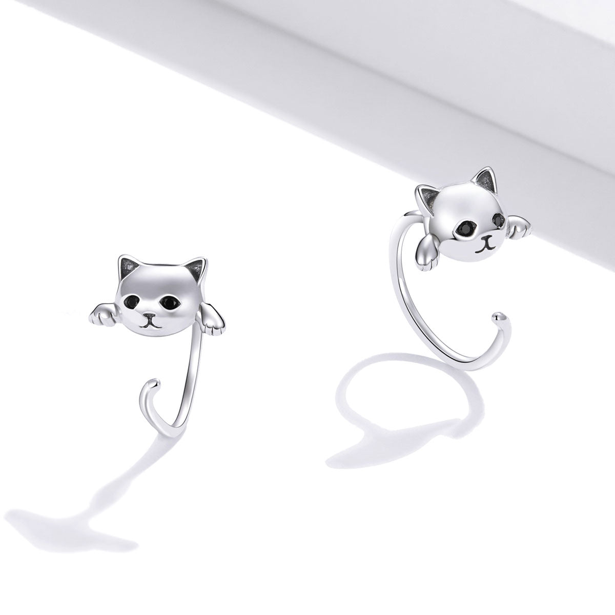 925 Sterling Silver Earrings with Pavé Setting and CZ Stones