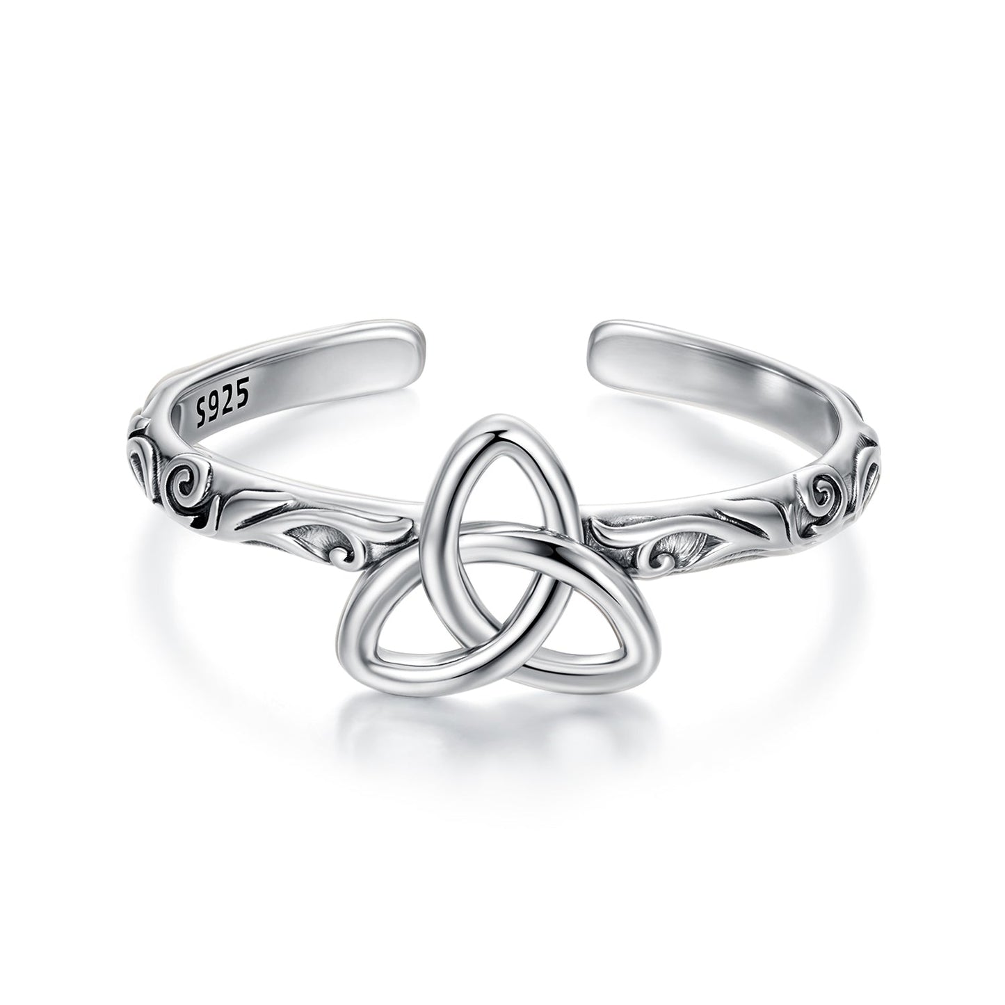 925 Sterling Silver Oxidized Silver Ring for Women