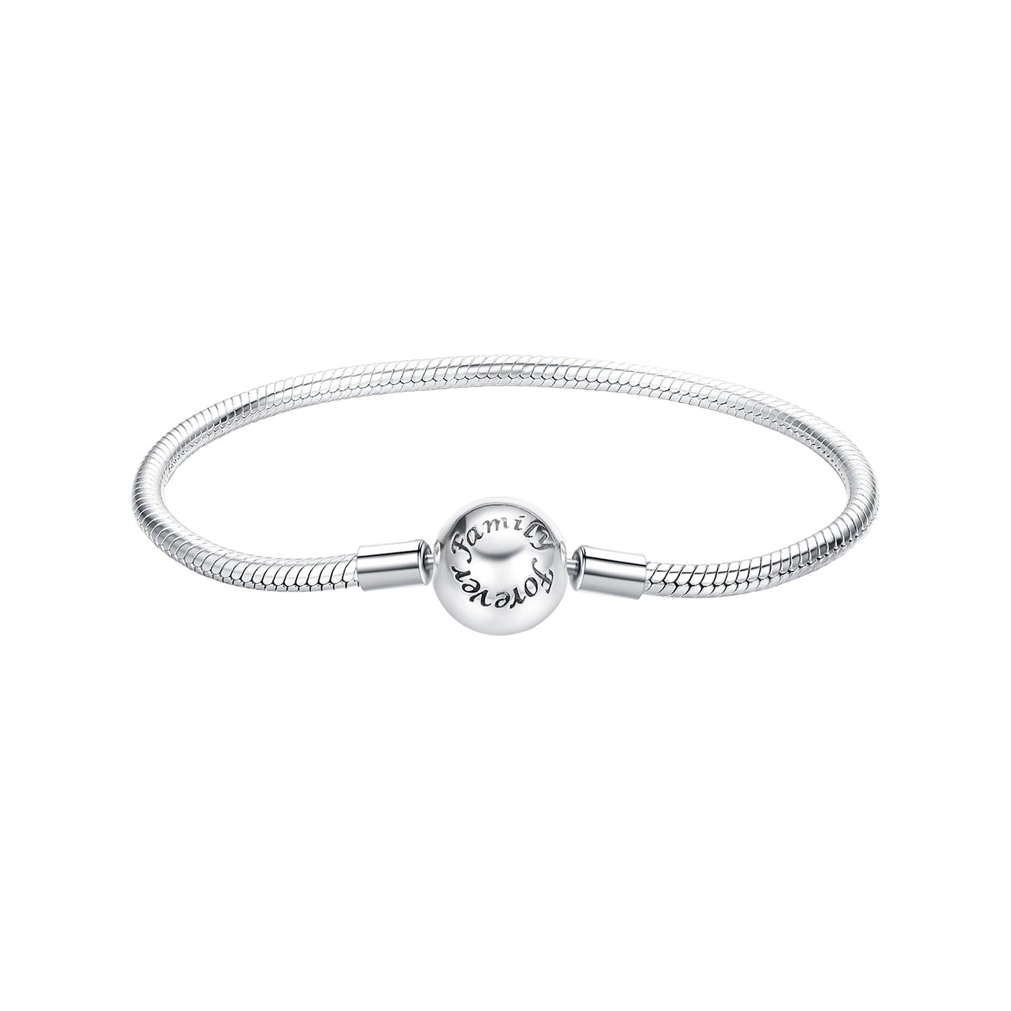 925 Sterling Silver Oxidized Silver White Gold 14.0mm Bracelet for Women