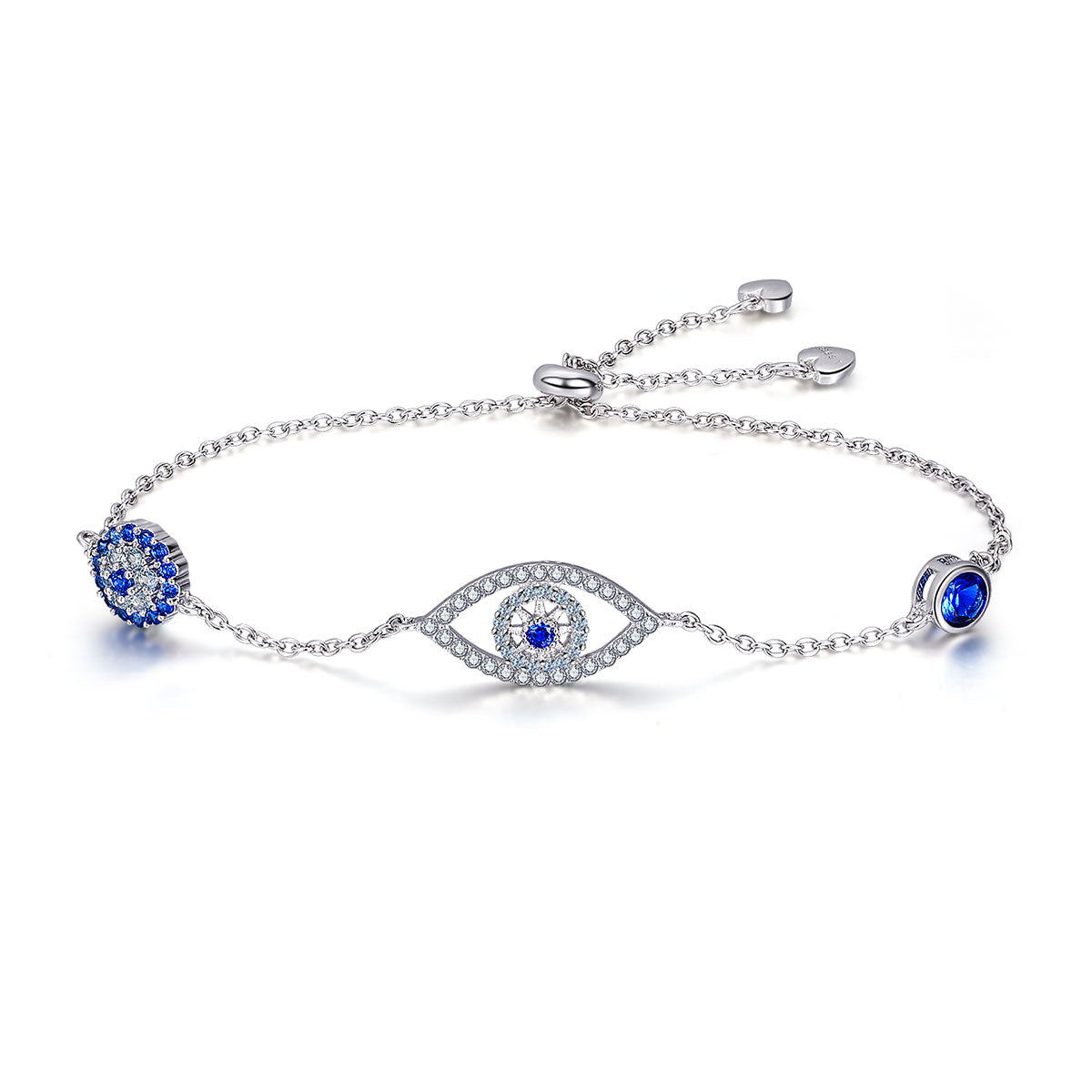 925 Sterling Silver Bracelet 22cm Length 0.9*2.2cm for Women