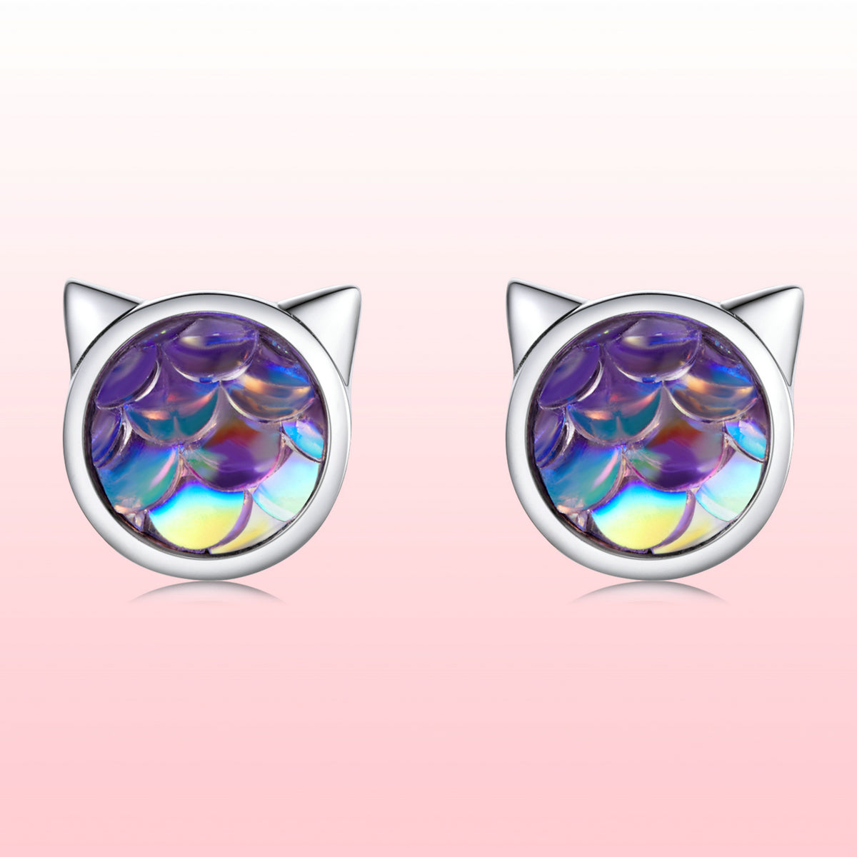 S925 Sterling Silver Resin Oxidized Silver Earrings