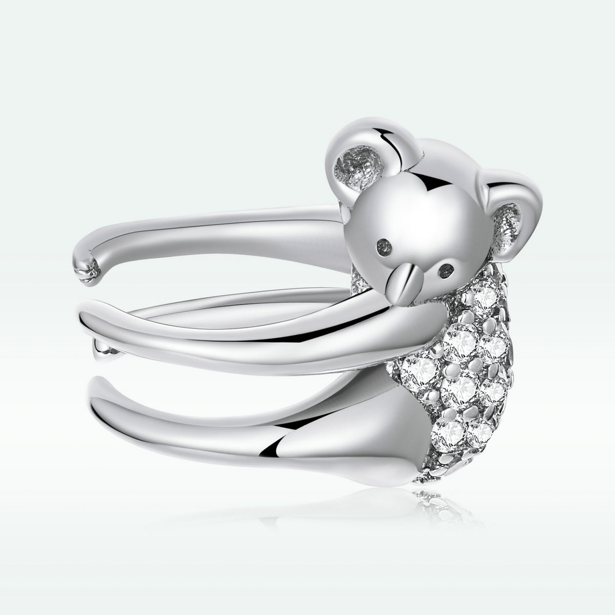 925 Sterling Silver CZ Pavé Setting Earrings