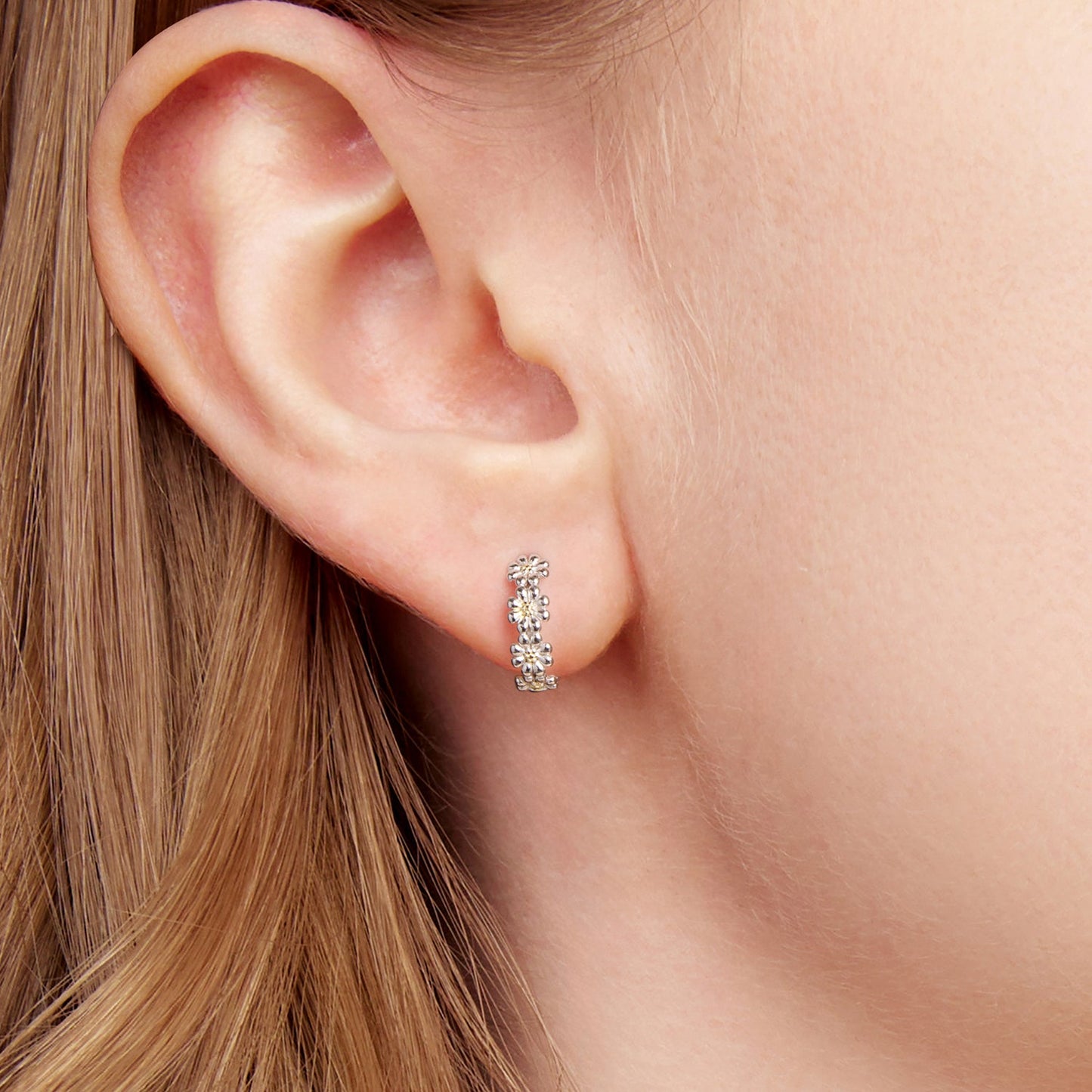 925 Sterling Silver Plated White Gold Earrings for Women
