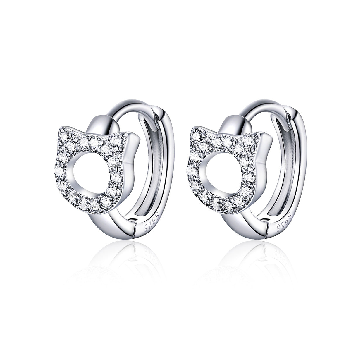 925 Sterling Silver CZ Earrings for Women